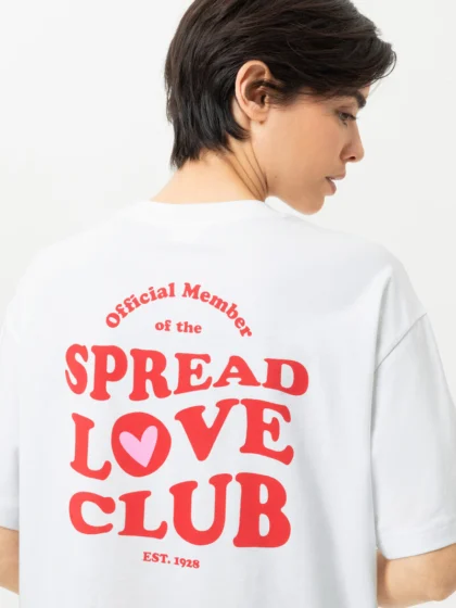 T-shirt Solid Love